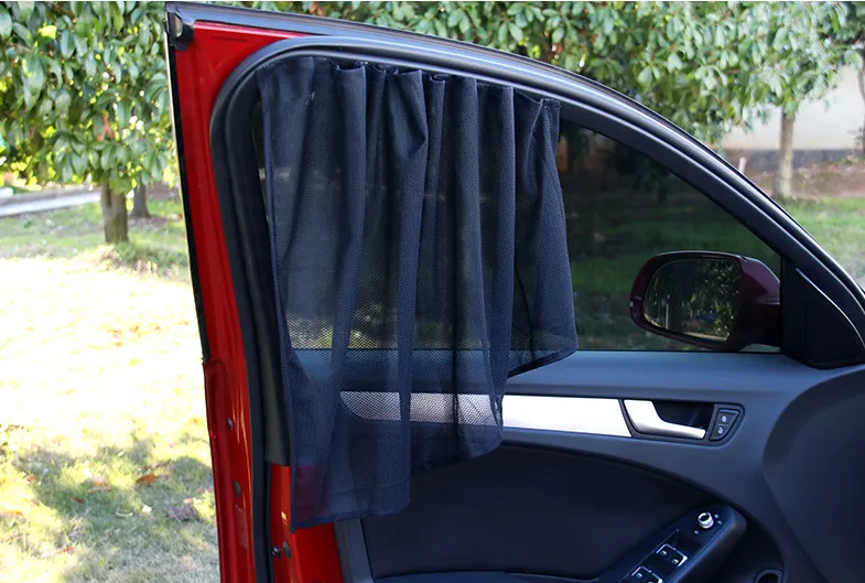 Car Side Window Mesh Magnet Sunshade Blackout Curtain