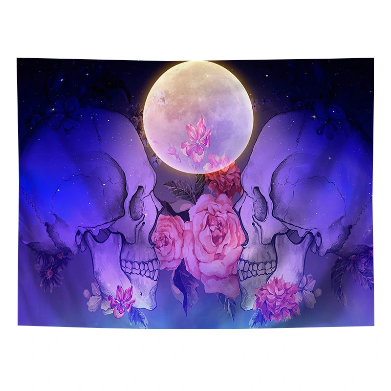 3D Digital Printing Background Cloth Skull
