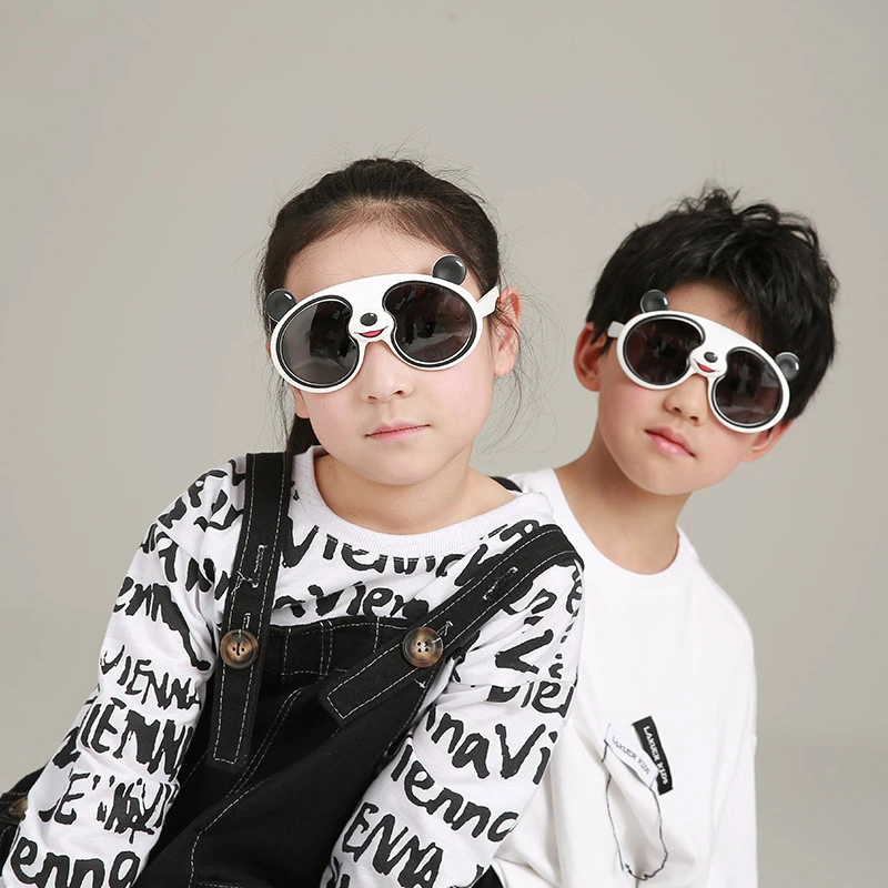 Children's Polarized Sunglasses Cartoon Baby Silicone Panda Glasses