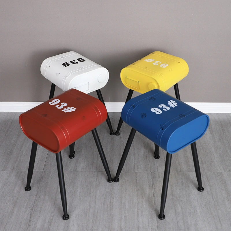 Retro Gasoline Barrel Industrial Style LOFT Bar Stool