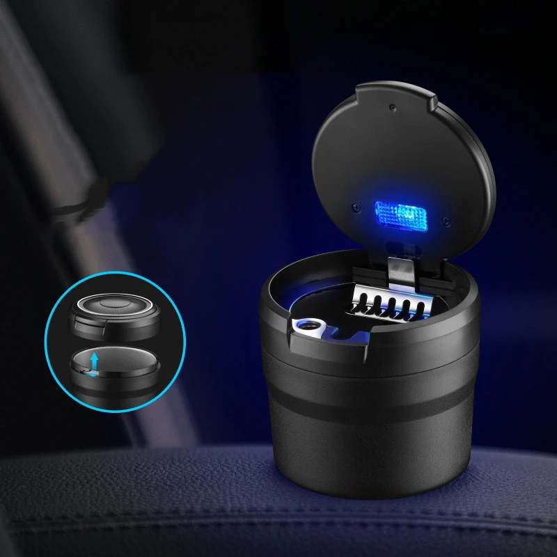 New Automatic Bomb Cover With LED Light Car Ashtray