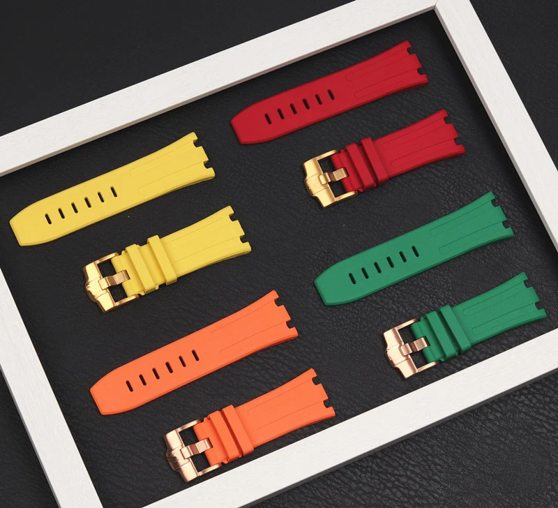 New 28mm Rubber Watch Band Multicolor