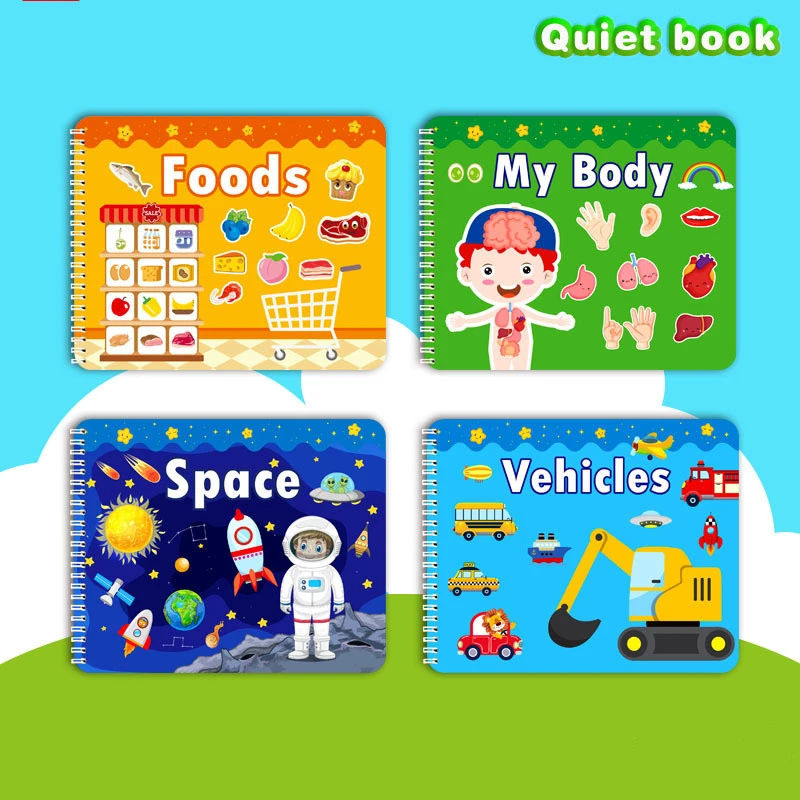 Preschool English Starry Sky Cognitive Sticker Book