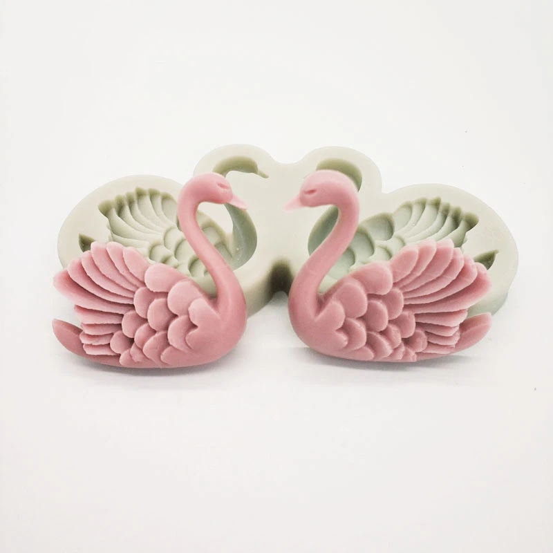 Hot Selling Swan Silicone Mold Chocolate Cake Decorating