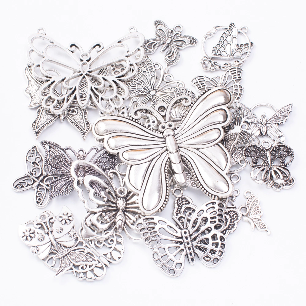 DIY Retro Zinc Alloy Jewelry Accessories Butterfly Product Pendant