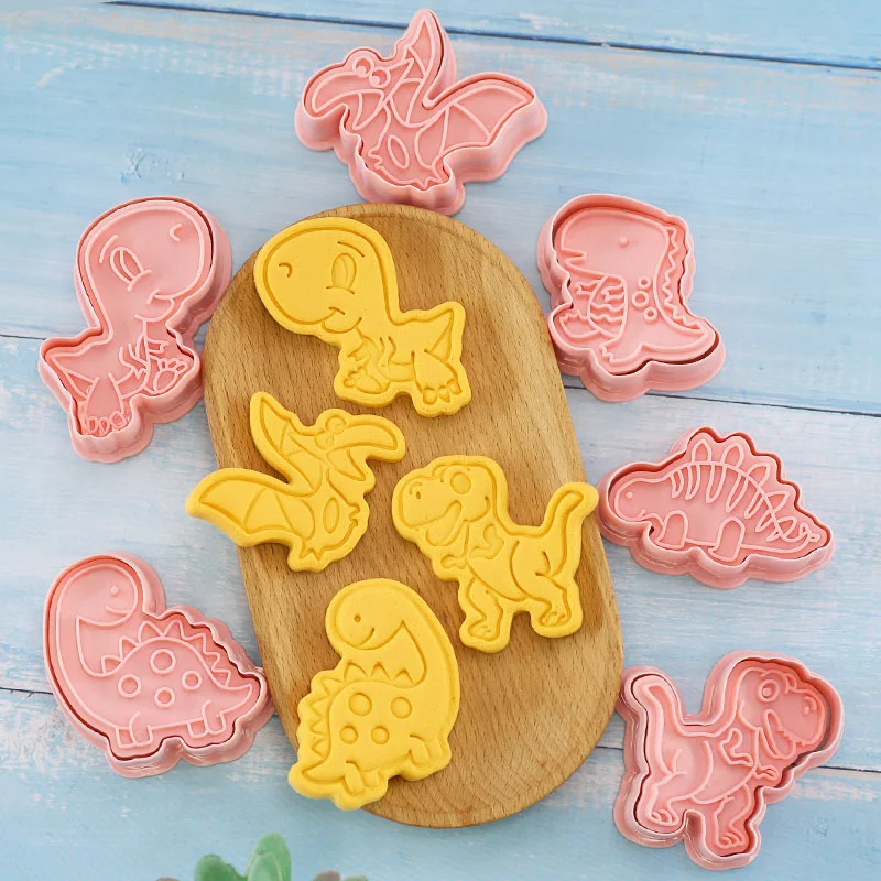 Dinosaur Cartoon Cookie Mold Cartoon Pressing Baking Tool