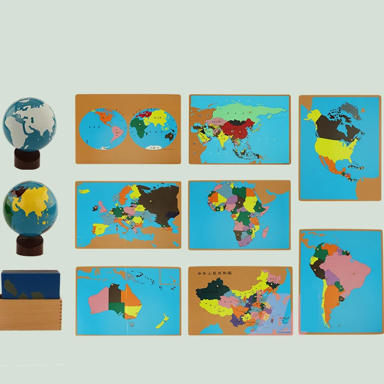 Montessori Science And Culture World Map Panel Toy