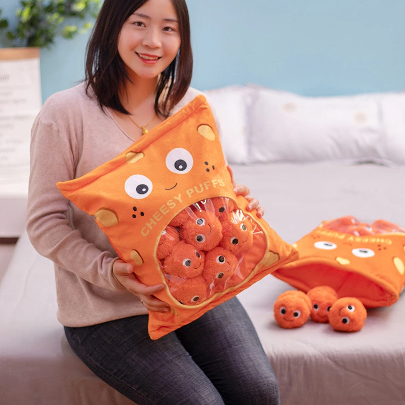 A Bag Of Puff Snacks Pillow Plush Toy
