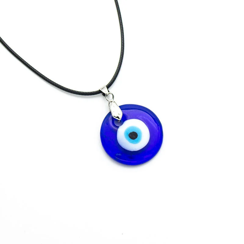 Turkish Blue Eyes Zinc Lest Necklace Glass Accessories