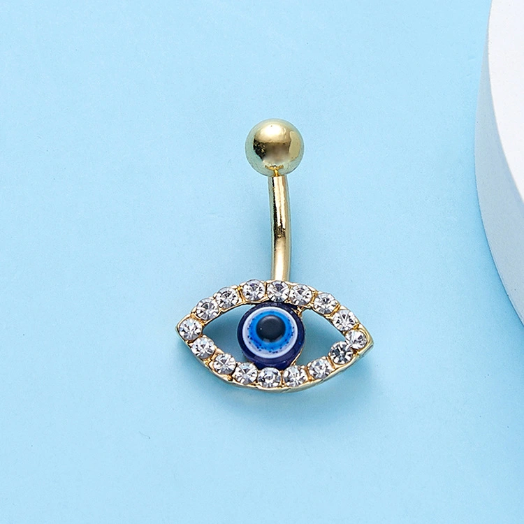 European And American Belly Button Ring Eye Pendant Body Jewelry