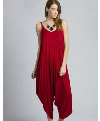 Sexy halter halter jumpsuit wide-leg pants
