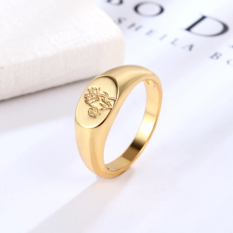 Printed Copper And Gold Plated Ring