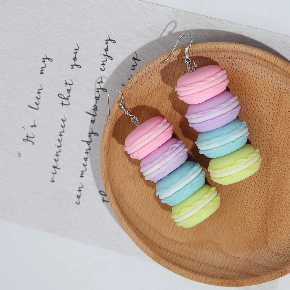 Creative Simulation Candy Toy Food Cake Macaron Earrings