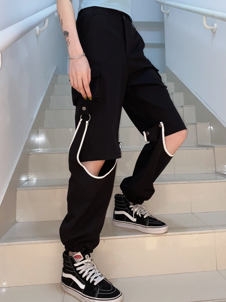 Slim and loose straight casual pants