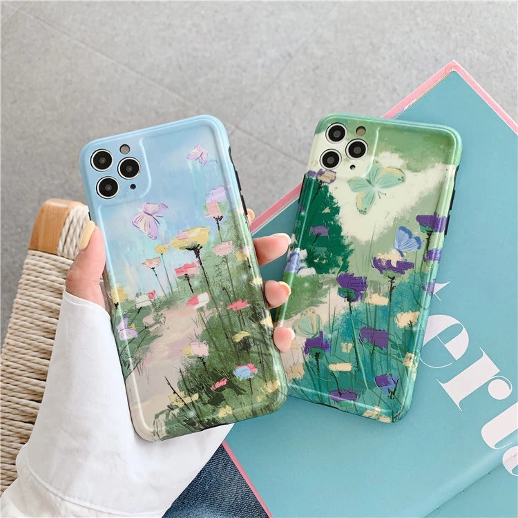 Flower butterfly phone case