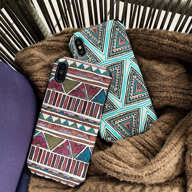 Retro totem ethnic style phone case