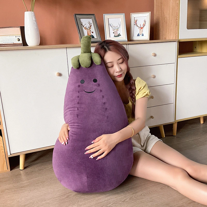 Mr. Eggplant Doll Plush ToyPillow Creative