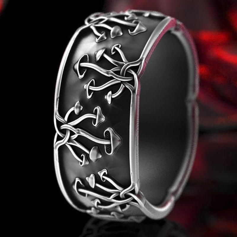 New Hot Sale Dark Forest Small Mushroom Men's Ring