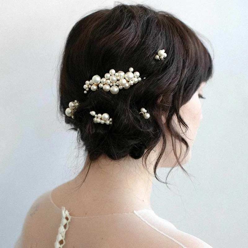 Elegant Pearl Hair U Clip Cheongsam Accessories