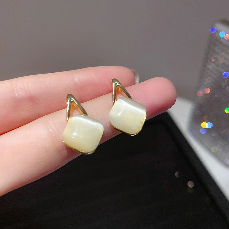 Simple Personality Studs Opal Earrings