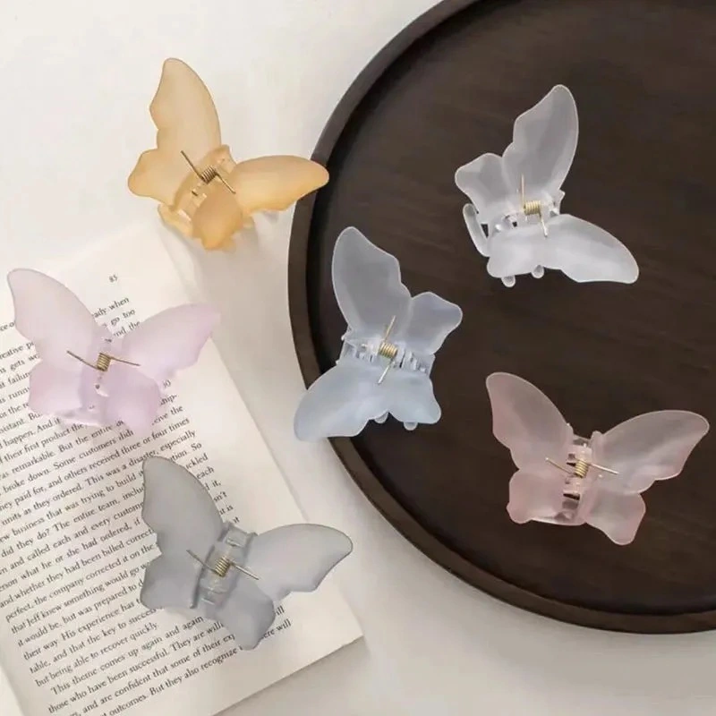 Korean Super Fairy Butterfly Hairpin Frosted Shark Headgear