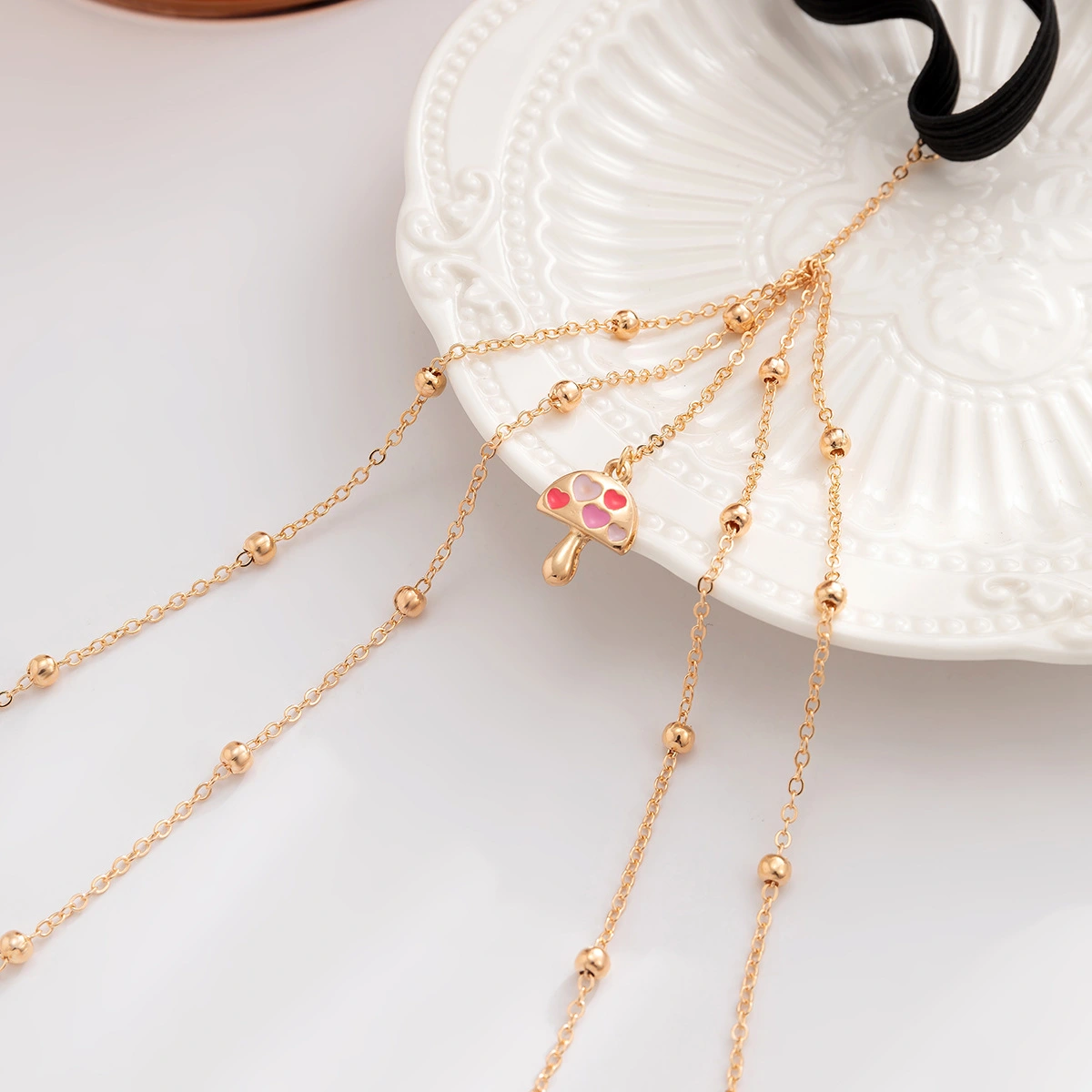 Women's Beach Dripping Mushroom Pendant Thigh Chain
