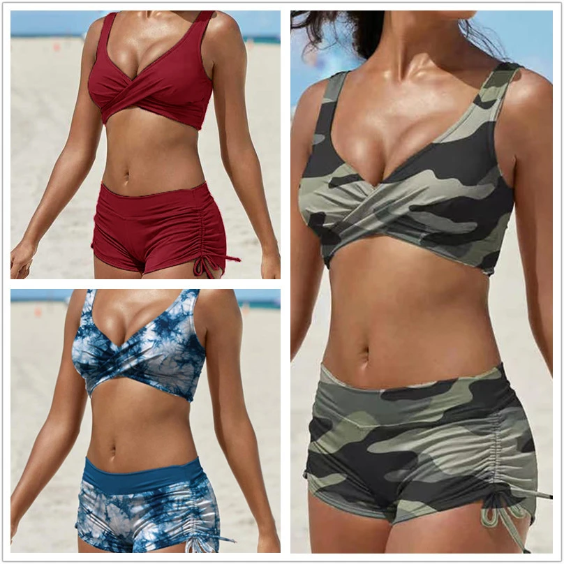 New Bikini European And American Large Size Split Swimsuit