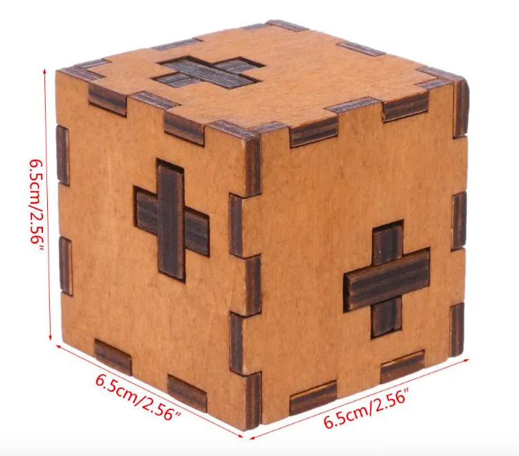 New Switzerland Cube Wooden Secret Puzzle