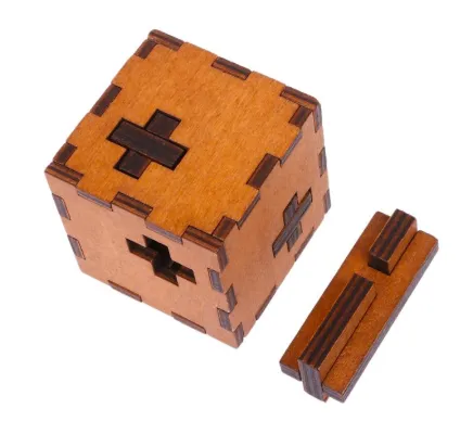 New Switzerland Cube Wooden Secret Puzzle