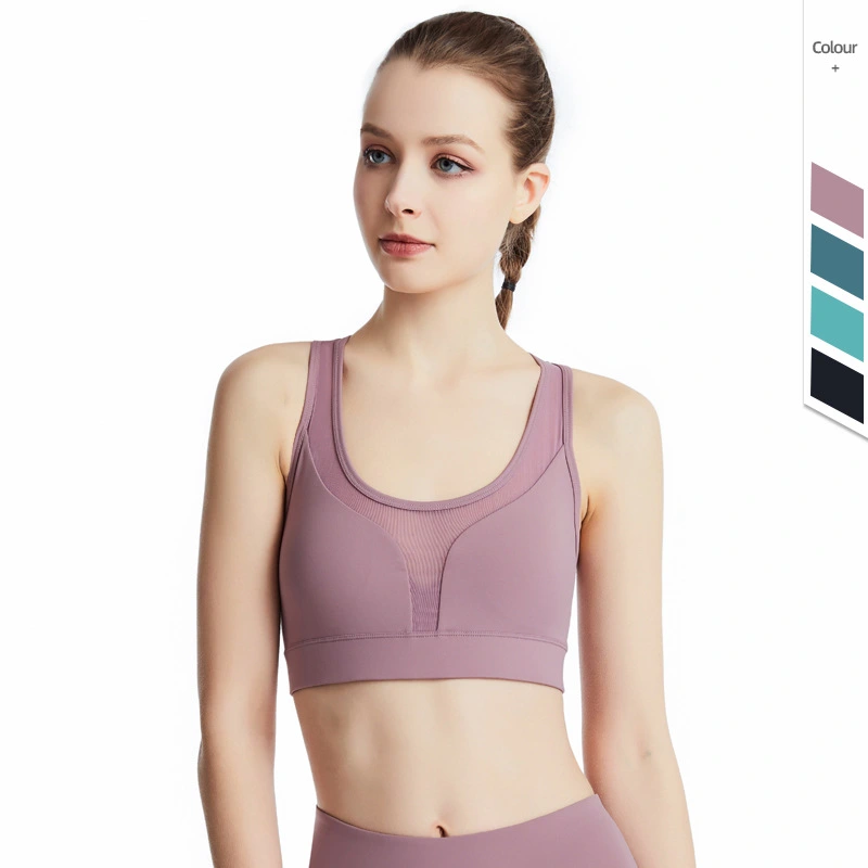 New European And American Nude Sports Bra Women's Breathable