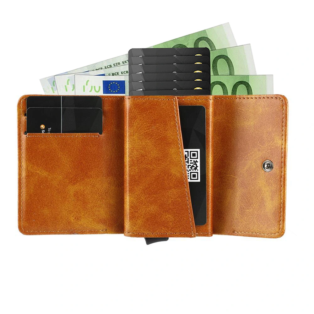 Men's New Hot Sell Fashion Retro Tri-fold Wallet