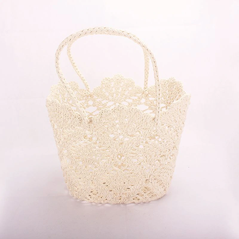 Manual Cotton Crochet Small Beach Bag