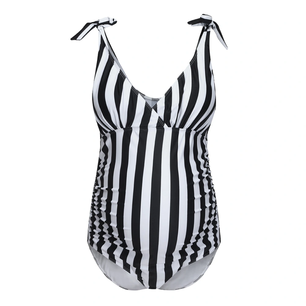 Printed women's maternity swimsuit