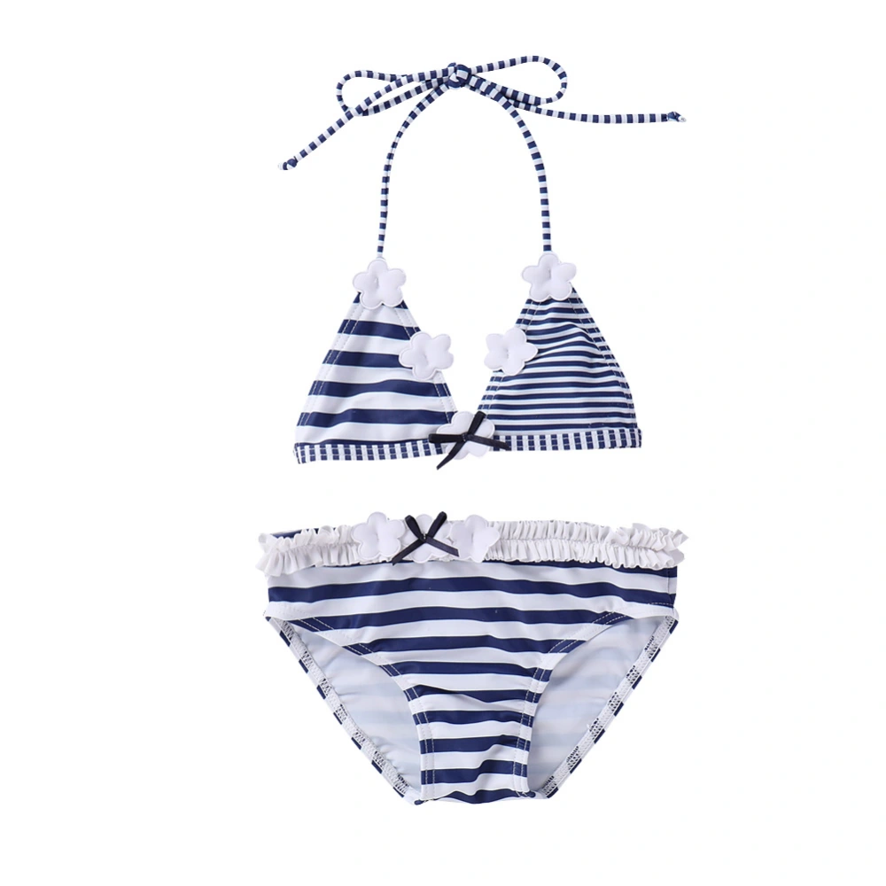 Baby Striped Lace Swimsuit