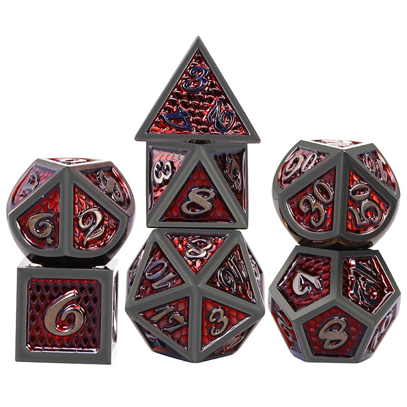 Metal Dice Set Dragon Scale Dice Cthulhu Board Game