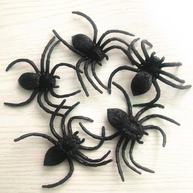 Simulation Big Spider Halloween Black