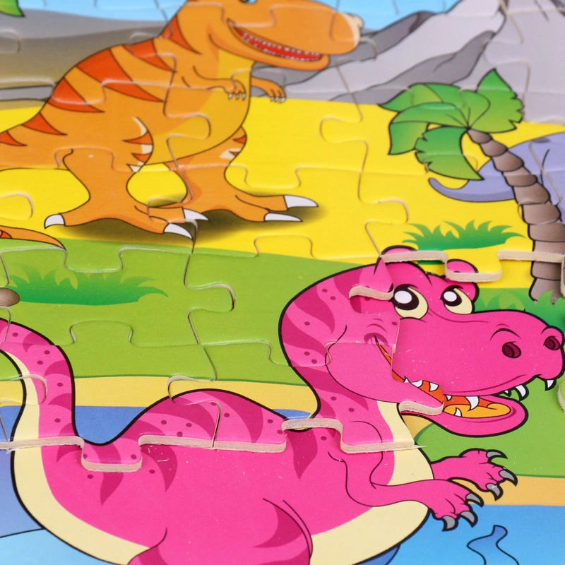 Children's Wooden Puzzle 96 Pieces Cartoon Animal Puzzle Toy