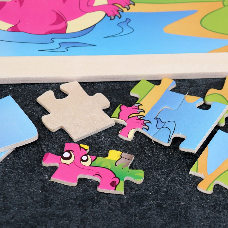 Children's Wooden Puzzle 96 Pieces Cartoon Animal Puzzle Toy