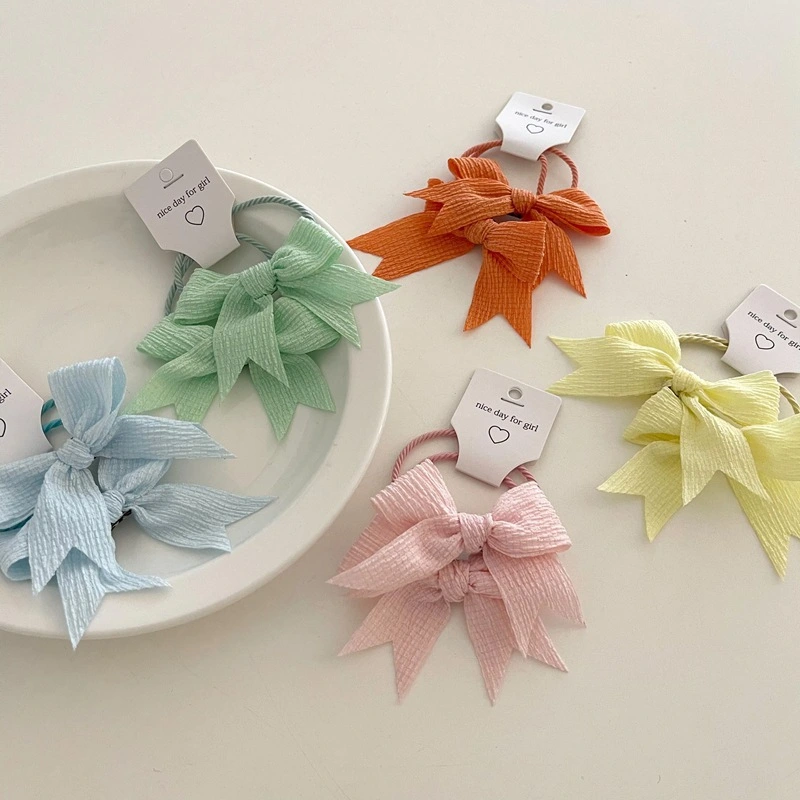 Candy Color Bow Ponytail Hair Rope Hair Accessories