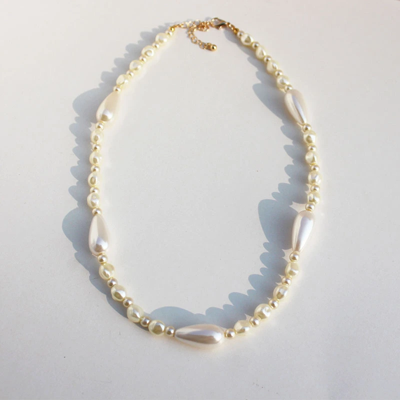 Pearl Beaded Necklace Design Feeling Love