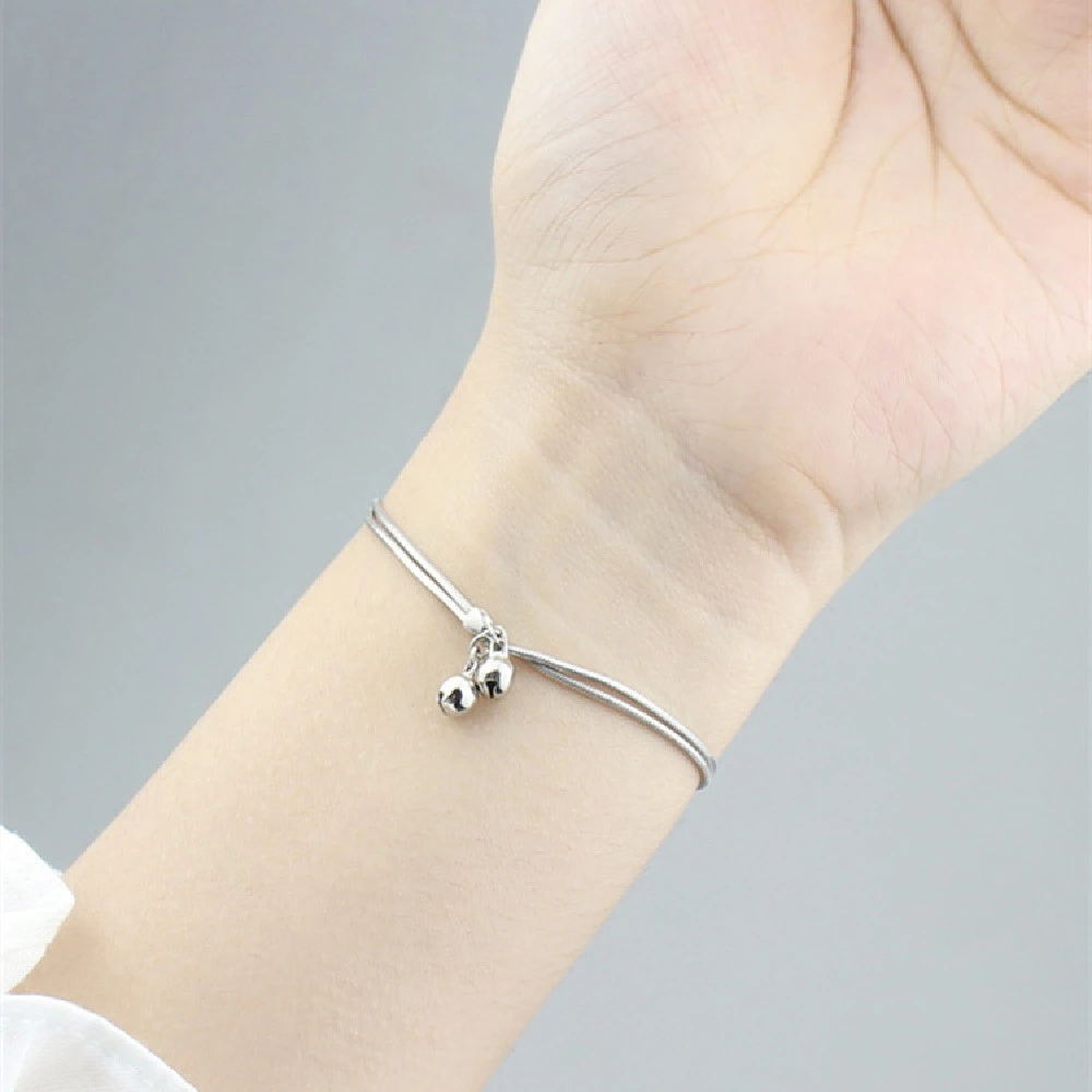 Simple And Creative Double Layer Bell Bracelet