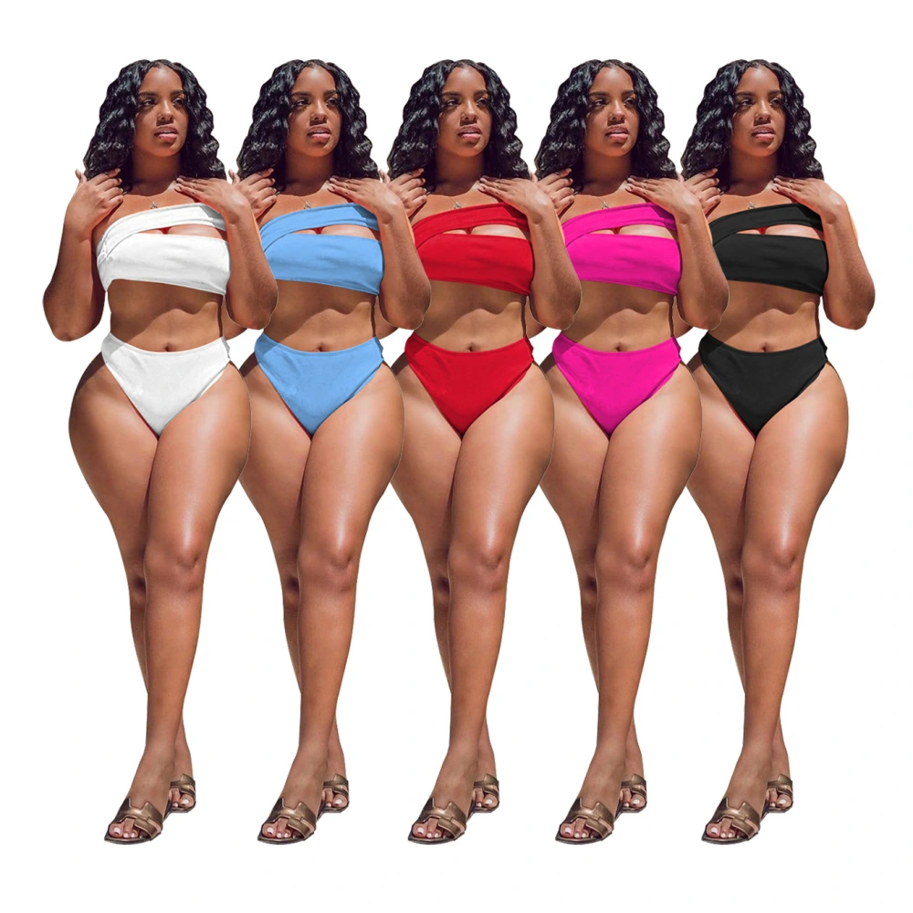 Split Swimsuit Women's Beach Solid Color Holiday Bikini