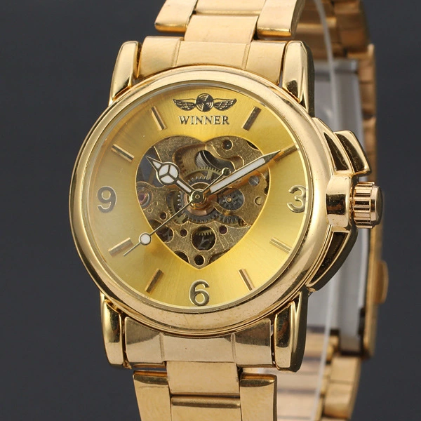 Simple Scale Casual Mechanical Steel Strap Watch