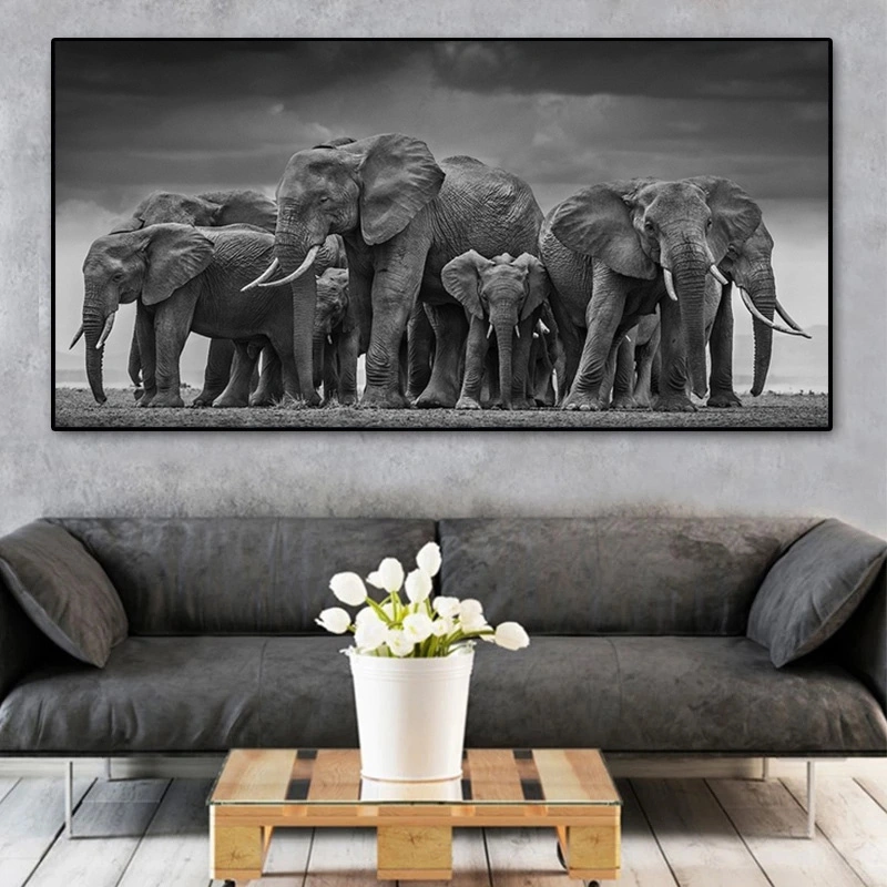 African Wild Animals Canvas Art Poster