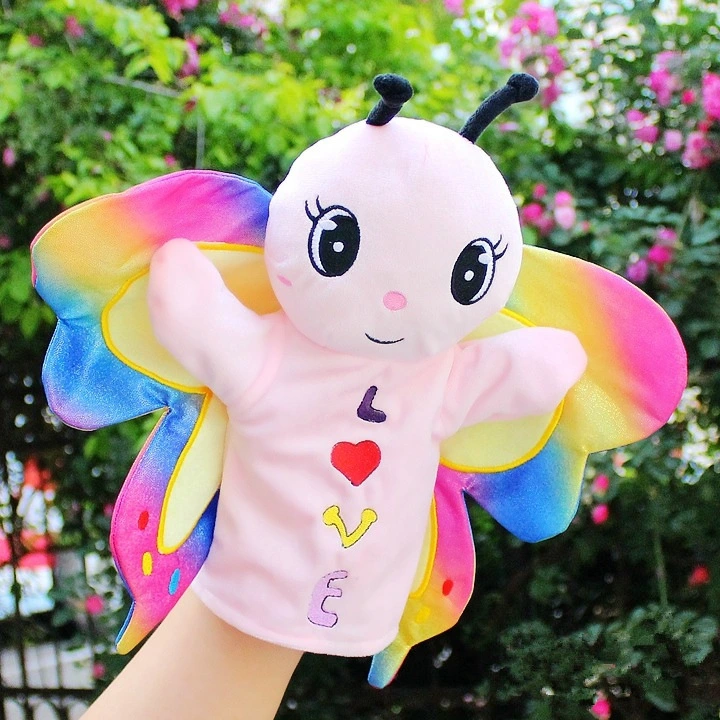 Butterfly Hand Puppet Stuffed Toy Figure