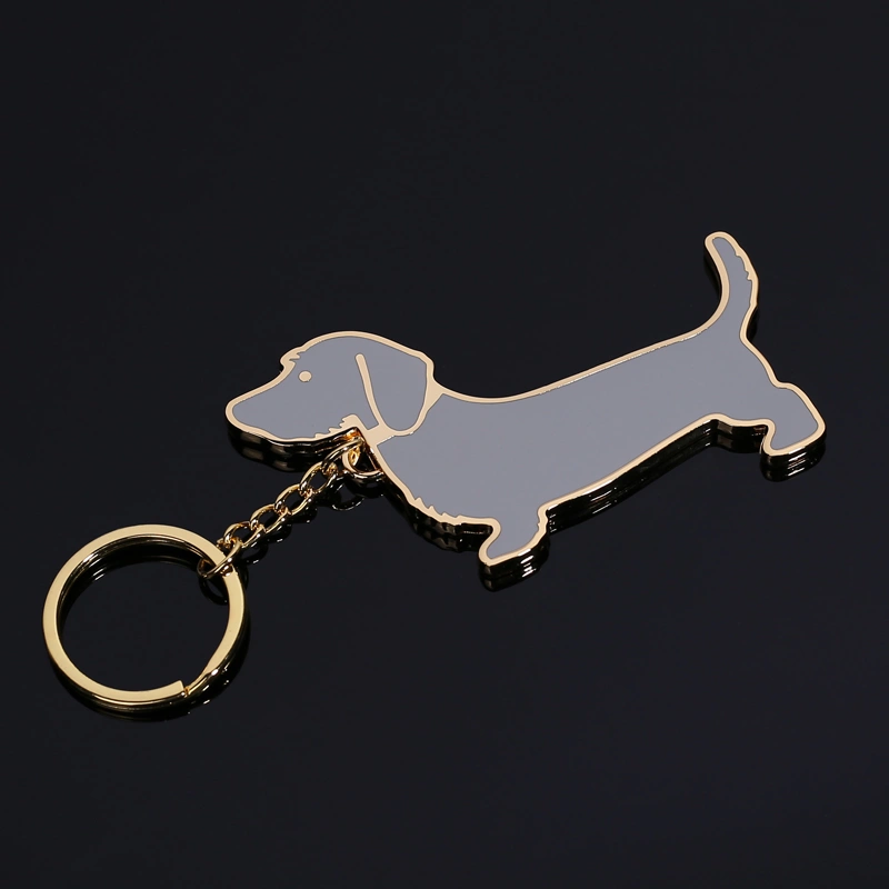 Metal Cute Dog Key Chain Pendant