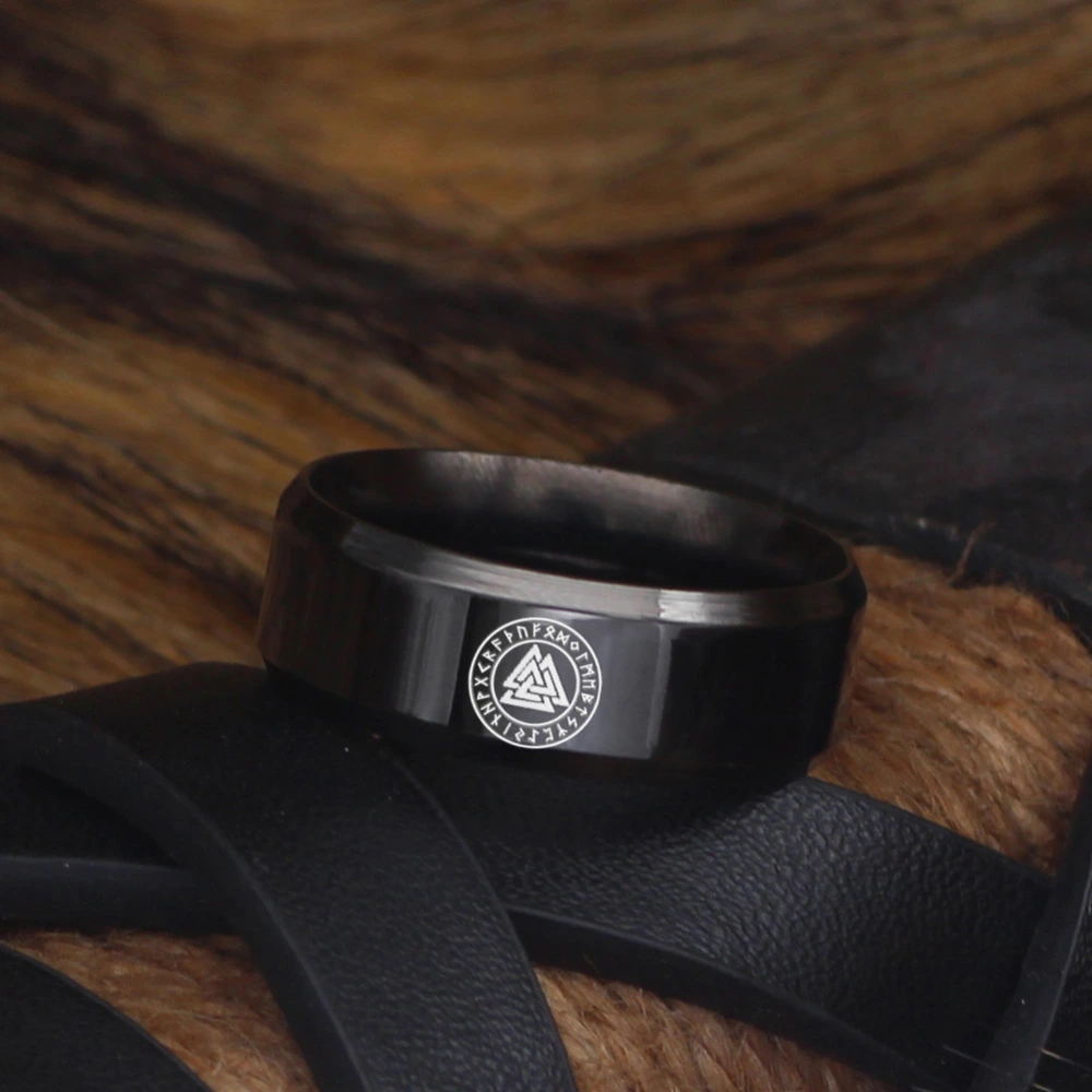 Man's Vintage Viking Rune Domineering Ring