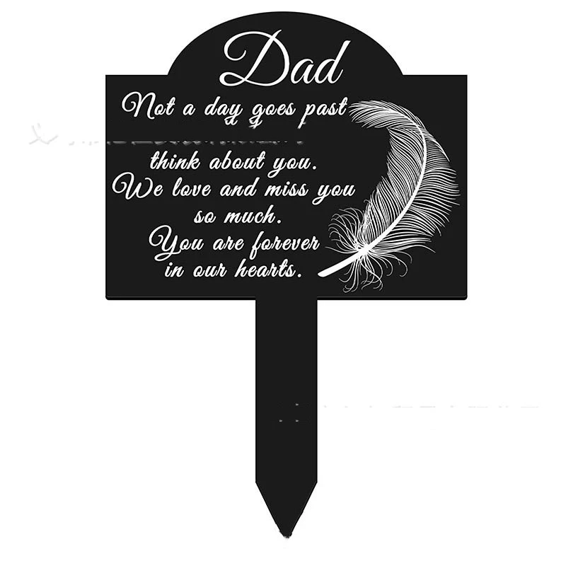 Decorative Plaque Of Memorial Cemetery