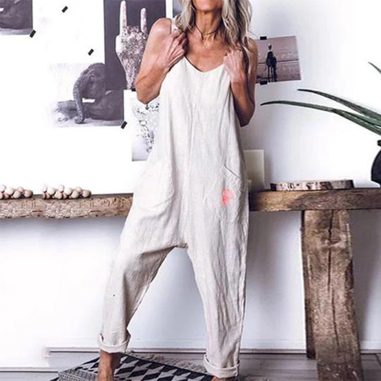 Women's Spring Solid Color Jumpsuit New Product Clothes