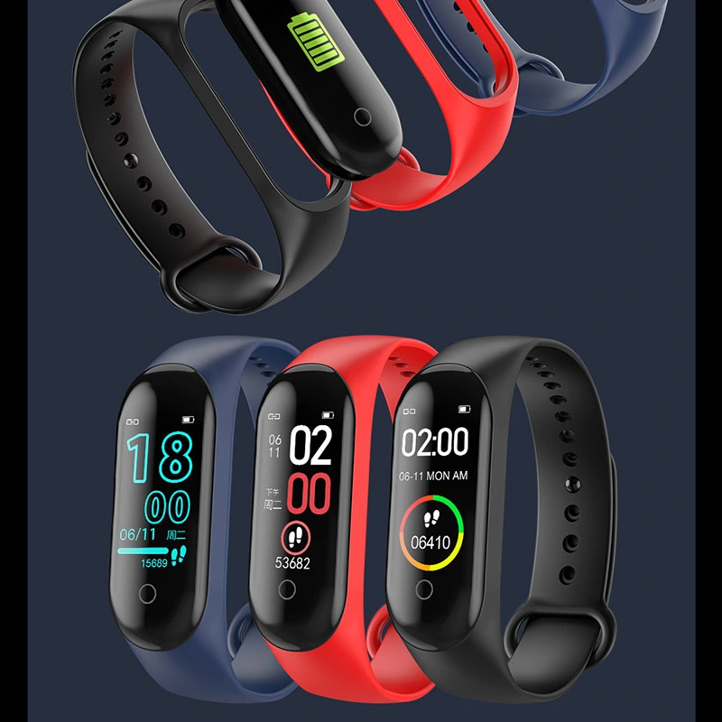 M4 Smart Bracelet Exercise Meter Smart Pedometer Bracelet Blood Pressure Heart Rate